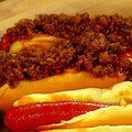 Devilish Chili-Cheese Dogs (Rachael Ray)