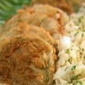 Fried Green Tomatoes with Vidalia Onion Relish (Paula Deen)