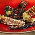 Grilled Eggplant with Garlic Sauce and Mint (Bobby Flay)