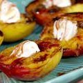 Grilled Peaches with Wine Syrup Two Ways (Bobby Flay)