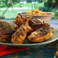 Grilled Red Chile Buttermilk Chicken with Spicy Mango Honey Glaze (Bobby Flay)