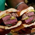 Grilled Rib-Eye Steak Sandwich (Aaron McCargo, Jr.)