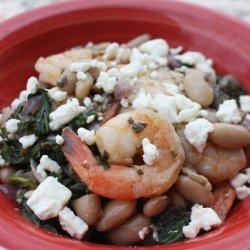 Tuscan Shrimp with White Beans