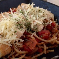 Pasta with Chicken, Bacon and Tomatoes