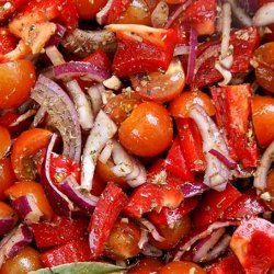 Pasta with Roasted Red Pepper and Tomato Sauce