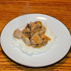 Chicken with Mushroom/Wine Sauce