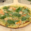 Grilled Shrimp and Cilantro Pesto Pizza (Bobby Flay)