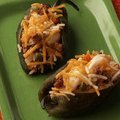 Poblano Stuffed with Chorizo, Shrimp and Rice (Guy Fieri)