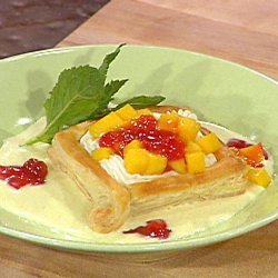 Puff Pastry Shells with Cream Cheese, Guava Jelly and Ginger Creme Anglaise (Emeril Lagasse)