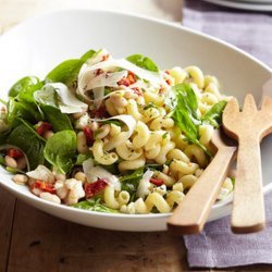 Spinach Feta and Bean Pasta Salad