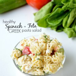 Spinach Feta Pasta Salad