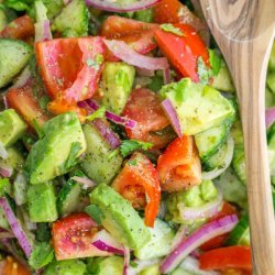 Avocado, Tomato Salad