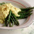 Scrambled Eggs over Asparagus (Claire Robinson)