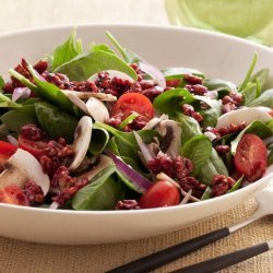 Super Food Spinach Salad with Pomegranate-Glazed Walnuts (Food Network Kitchens)