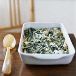 Creamed Spinach Gratin