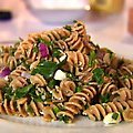 Whole-Wheat Pasta Salad with Walnuts and Feta Cheese (Ellie Krieger)