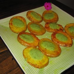 Fried Potatoes With Yogurt Lime Cilantro Sauce