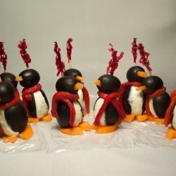 Cream Cheese Penguins