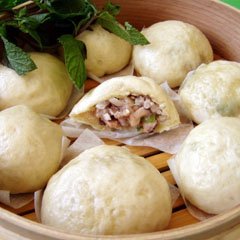 Steam Pork  Mushroom Dumpling