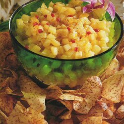 Simple  Pineapple Mango Salsa