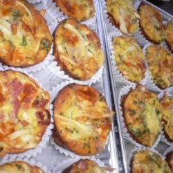 Linguine And Prosciutto Frittatas