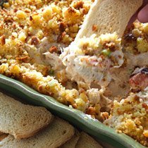 Horseradishy Hot Cornbread Crab Dip