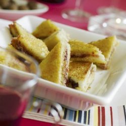 Croque Monsieur Cranberry Triangles