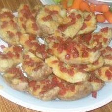 Twice-baked Potato Skins W Pepperoni