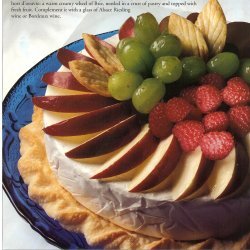 Warm Fruited Brie In Crust Pastry