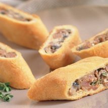 Mushroom Sausage Strudel