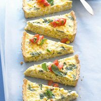 Corn And Basil Tart