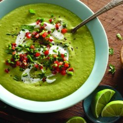 Roasted Pepper and Avocado Soup