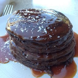 Banana Pancakes with Caramel-Banana Syrup