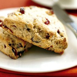 Dried Cranberry, Walnut, and Lemon Scones