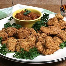 Chicken Nuggets With Chili Sauce