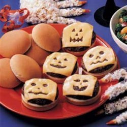 Jack-o-lantern Burgers