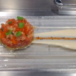 Tuna Tartare With A Yuzu-ginger Vinaigrette Pickle...