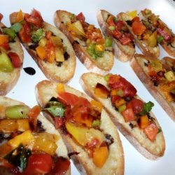 Summer Heirloom Tomato Bruschetta