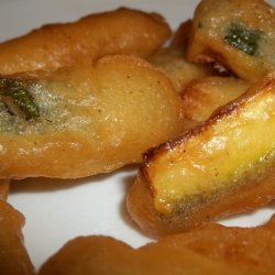 Beer Batter Fried Zucchini Sticks