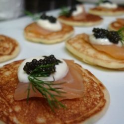 Blinis With Smoked Salmon & Dill Crème Fraich...