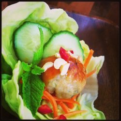 Thai Meatball Lettuce Cups With Spicy Sweet Peanut...