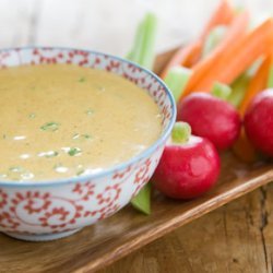 Tofu Curry Dip With Chives