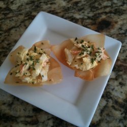 Egg Salad Wontons