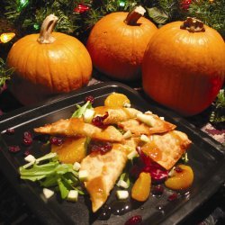 Pumpkin Apple And Cranberry Wontons With Honey-ora...