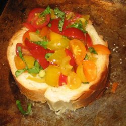 Rainbow Tomato Bruschetta