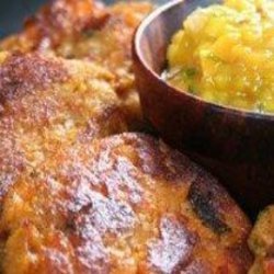 Sweet Potato Cakes With Mango Chutney