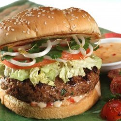 Burgers With Sweet Chili Mayo Spread