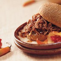 Slow Cooker Pulled Jerk Pork Sandwiches