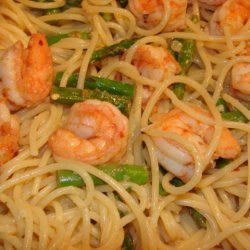 Spaghetti With Asparagus And Shrimp