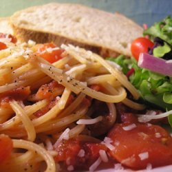 Easy Tomato Garlic Pasta